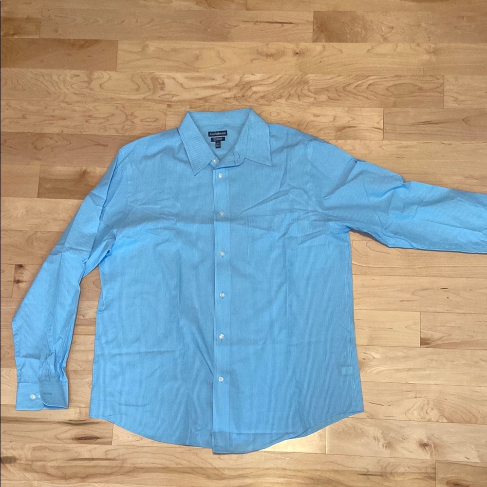 Croft & Barrow Blue Casual Button Down Shirt